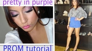 ♡PURPLE  PROM MAKEUP TUTORIAL♡