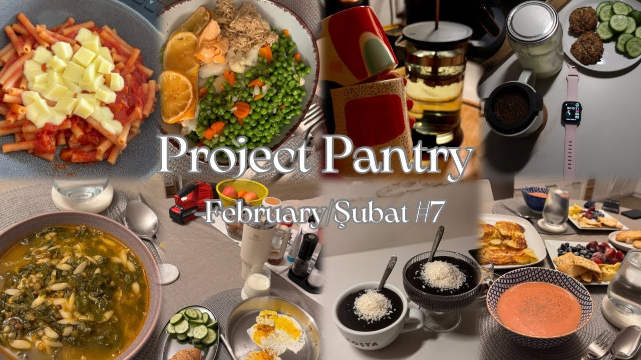 Project Pantry February | Az alma ayı #7 Dolap&Kiler Turu, Alışverişsiz Hafta, Hoşgeldin Ramazan!! 🌙