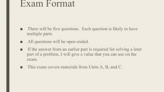 C5  Review for Midterm Exam