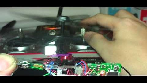 PicooZ :4 Channel 2.4Ghz Gyro-ed Tail : Full Aileron and Elevator Cyclics - Blade track tests
