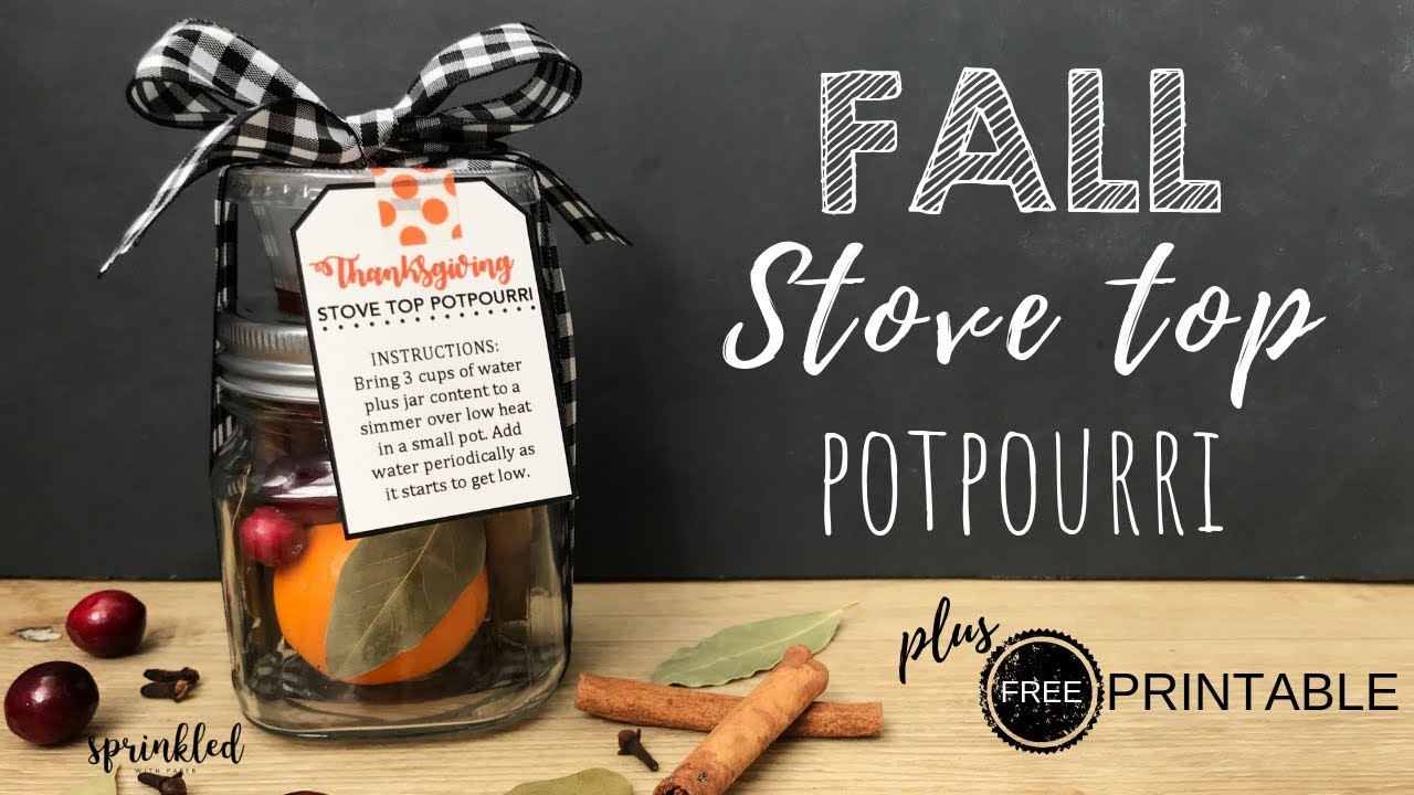 Stovetop Fall Potpourri Gift Tag – High Peaks Studios