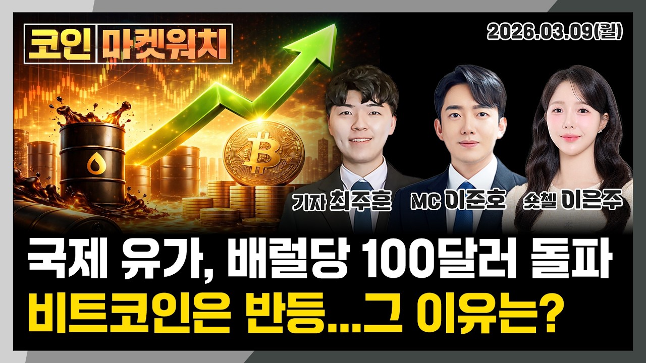 유가 100달러 돌파…전쟁통에도 비트코인은 선방! l 코인마켓워치