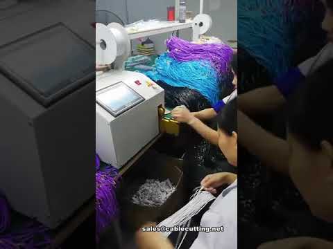 earphone cable wire twist tie machine, wire binding machine