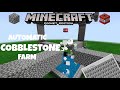 AUTOMATIC COBBLESTONE FARM in MCPE/Tutorial