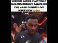 LeBron smacks Bronny! 😂🏀 Who's the real GOAT? Comment below! 👇 #LeBron #Bronny #NBA #Funny #Lakers