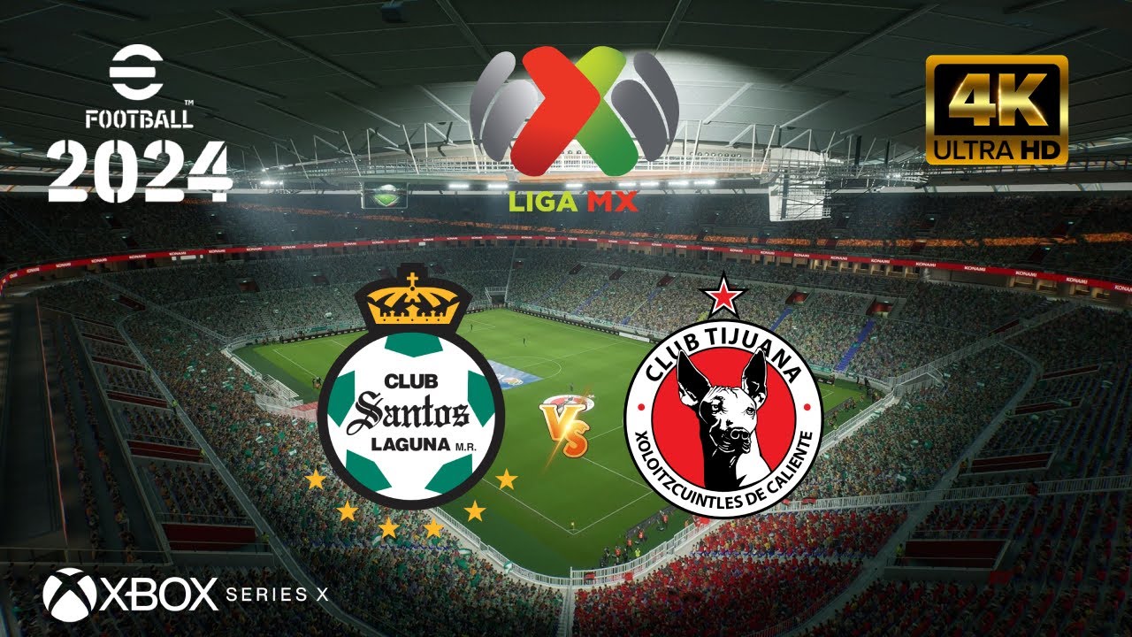 eFootball 2024 - Santos vs Tijuana | Liga MX | NEXT GEN XBOX SERIES X ...