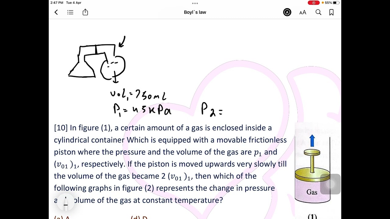 ثانية ثانوي فيزياء لغات د/ [جرجس ميلاد Boyle`s Law