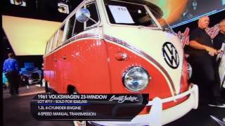 Classic VW BuGs 1961 Volkswagen 23 Window Bus sells for $265,000.00 Barrett-Jackson