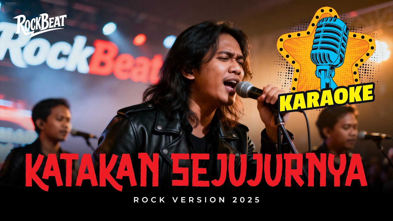 KATAKAN SEJUJURNYA - KARAOKE ROCK VERSION 2025 | Lagu Pop Versi Jadi Rock Powerful