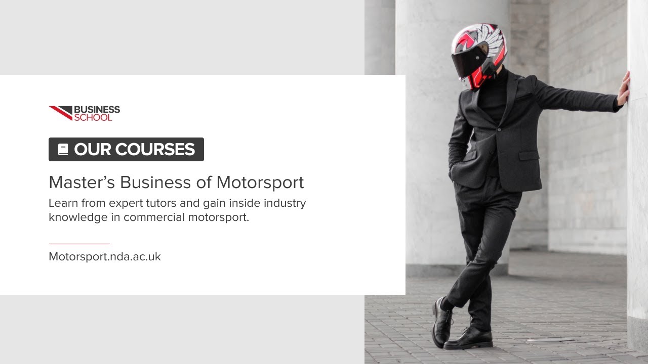 Access the Top Jobs in Motorsport with the Master's Business of