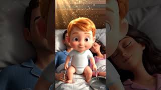 When your tiny alarm clock doesn't have a snooze button..🍳😂#shorts #cutebaby #babyfever #3danimation