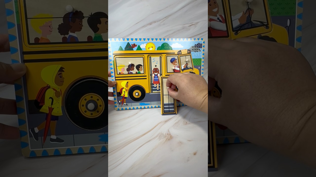 🚌Милый деревянный автобус-пазл