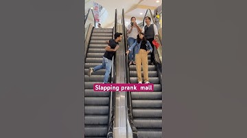 Slapping Prank Escalator Funny Video Epic Reaction 😡🤪. #shorts #shortsfeed #foryou #prank #funny
