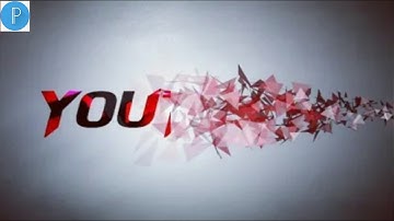 Cool particle intro &text animation-kinemaster tutorial/particle logo reveal & text animation/pixell