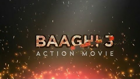 BAAGHI 3 Movie Trailer in Kinemaster | Free intro tutorial || kinemaster || PixelLab || Fire cut