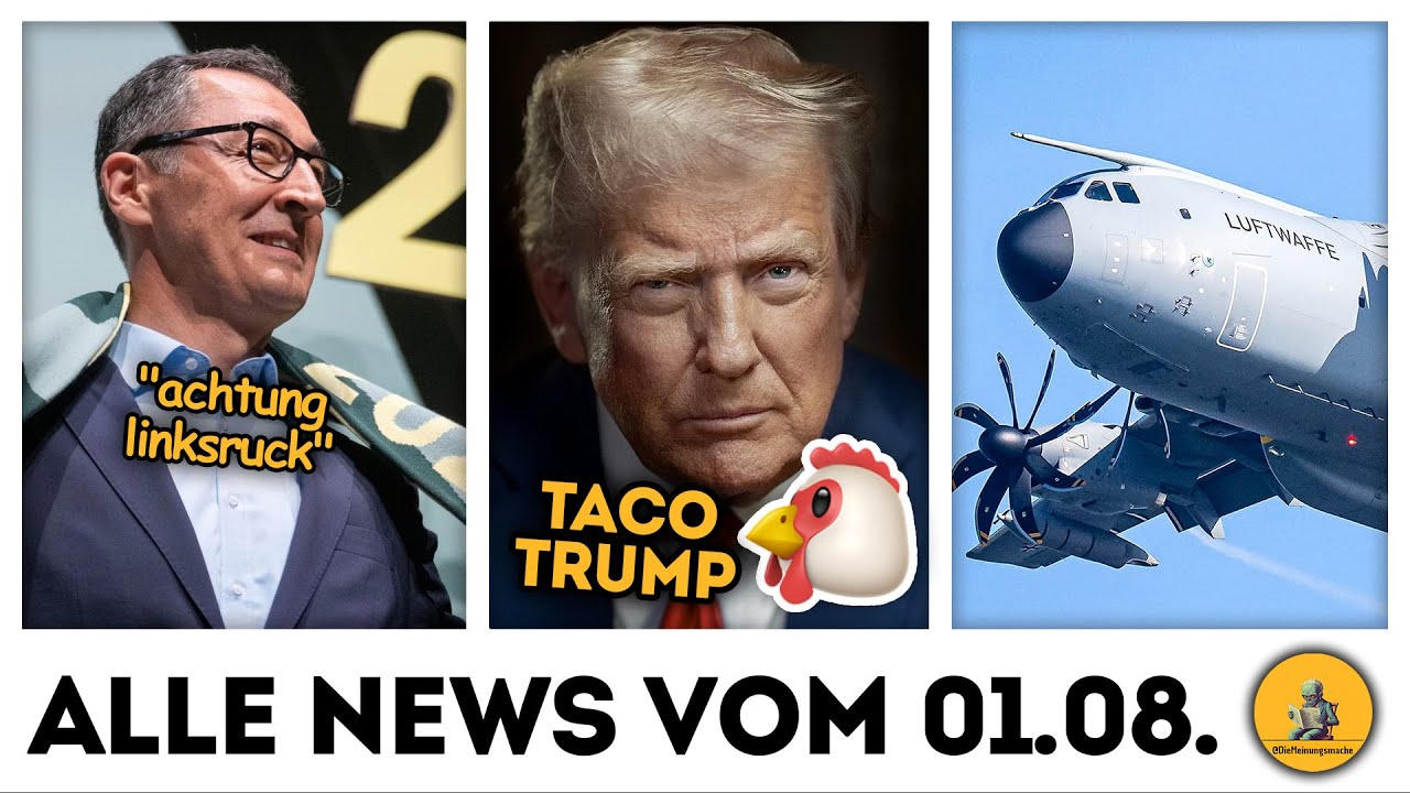 Taco Trump verschiebt die Zölle 🐔🇺🇸 Linksruck bei den Grünen?!?! 🌻