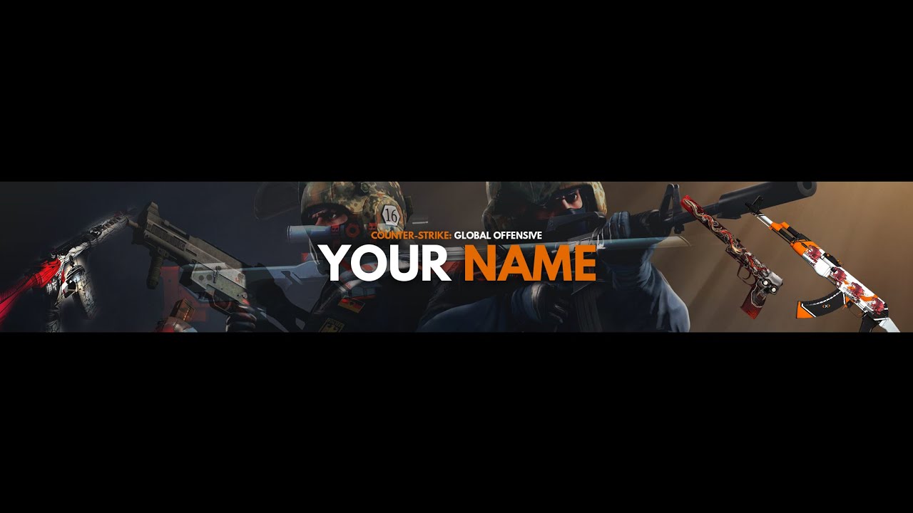 FREE Gaming Banner Template For  Channels #42 Photoshop