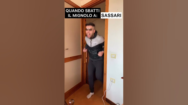 QUANDO SBATTI IL MIGNOLO IN SARDEGNA