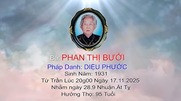 LỄ TANG BÀ PHAN THỊ BƯỞI