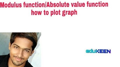 Modulus function /Absolute value function With graph in Hindi  ||eduKEEN||