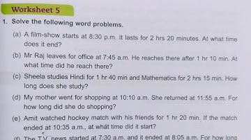DAV class 4 math unit 8 worksheet 5 - all questions solved