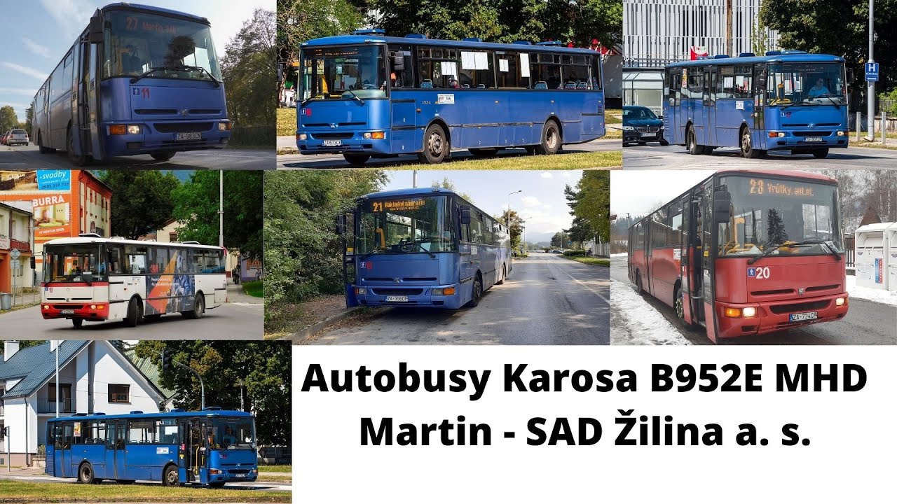 Irisbus Karosa B952E na bývalej MHD Martin - SAD Žilina a. s.