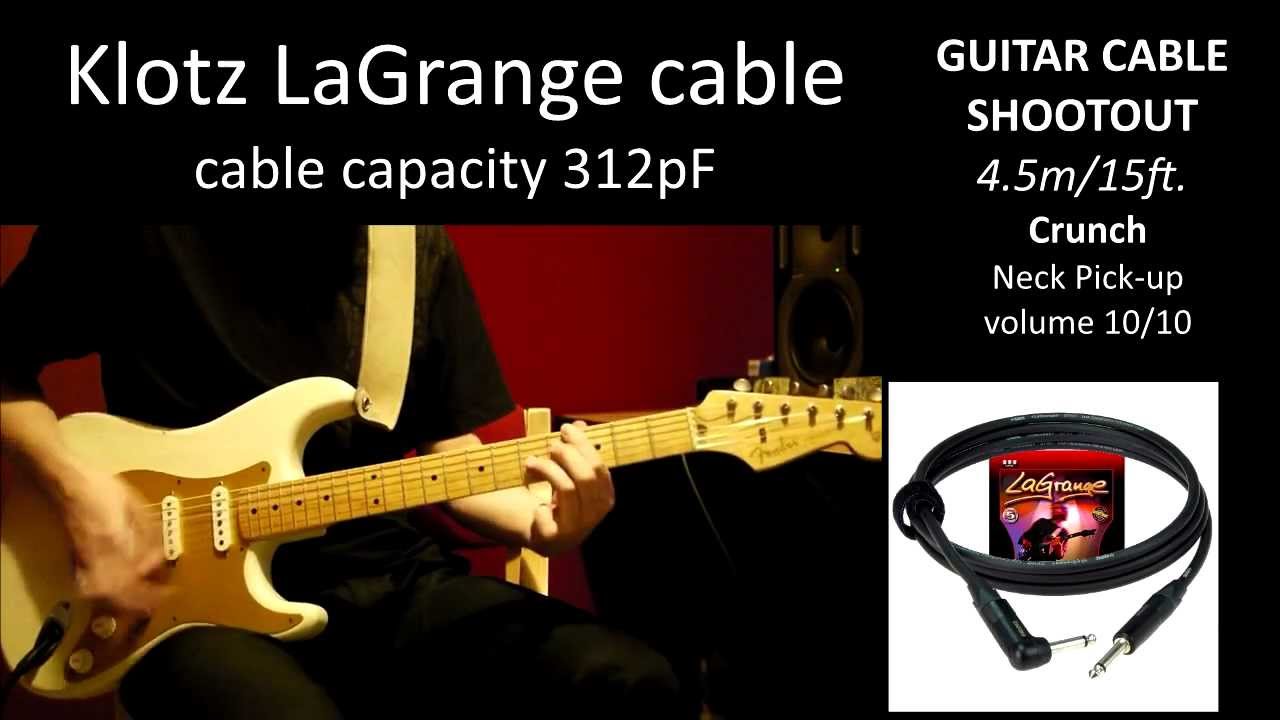 GUITAR CABLE SHOOTOUT part 2/4 4.5m/15ft. on DRIVE channel YouTube