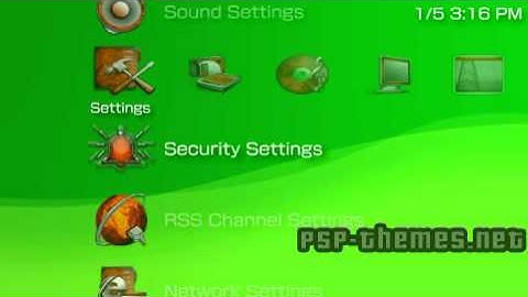 PSP Theme Amber PSP-Themes.NET