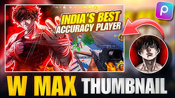 Make This Amazing Thumbnail like W MAX in PicsArt 🔥