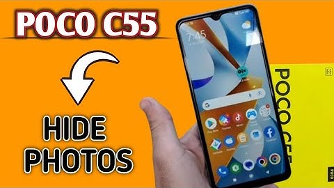 how to hide photos in poco c55 | poco c55 hide/unhide photo settings,poco c55 photos hide kaise kare