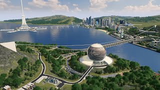 Completing a Major Highway City Entrance - Cities: Skylines - Asturis 27