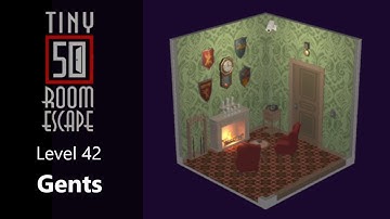 50 Tiny Room Escape, Level 42 Gents Walkthrough