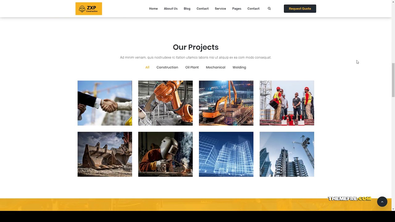 Zxp Building ZXP - Construction Building Company WordPress Theme builder plumber ...