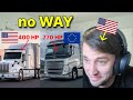 American reacts to Why European Trucks Have MORE Horsepower than American trucks