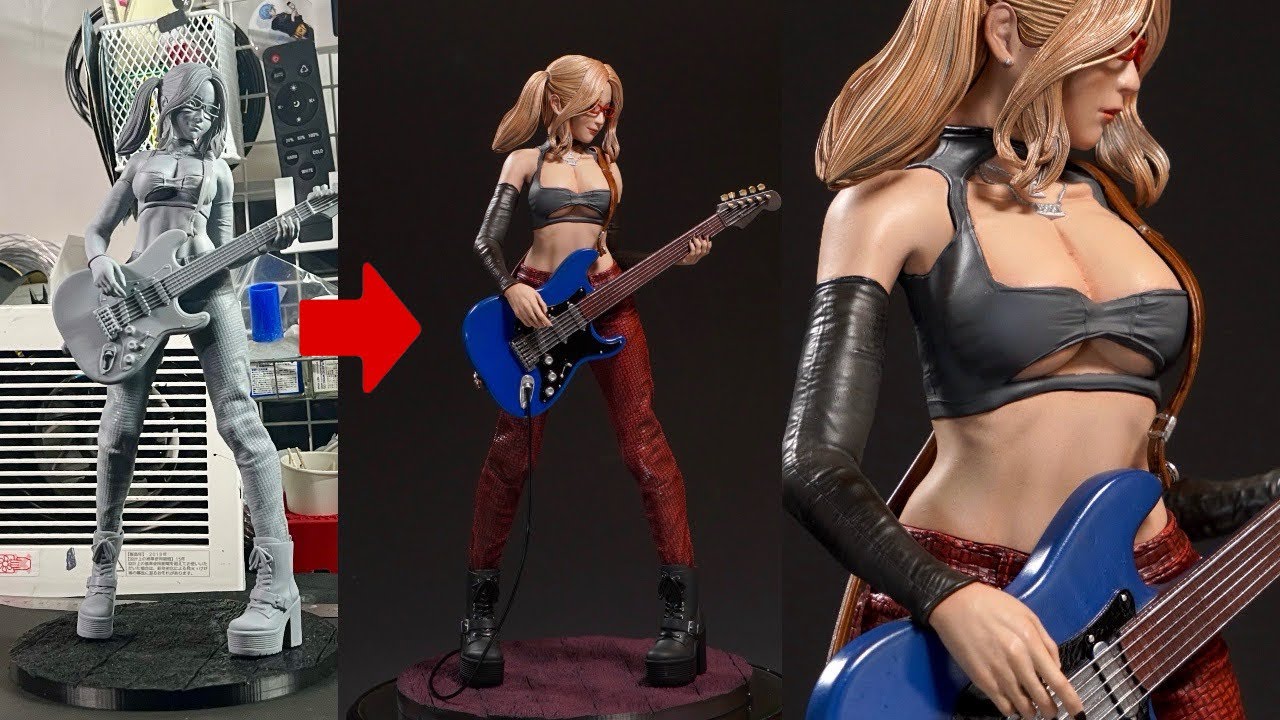 超リアルなパンクギター娘フィギュアの作り方