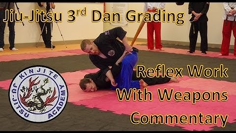 Jiu-Jitsu 3rd Dan Grading: Reflex Work Against Weapons (Commentary)