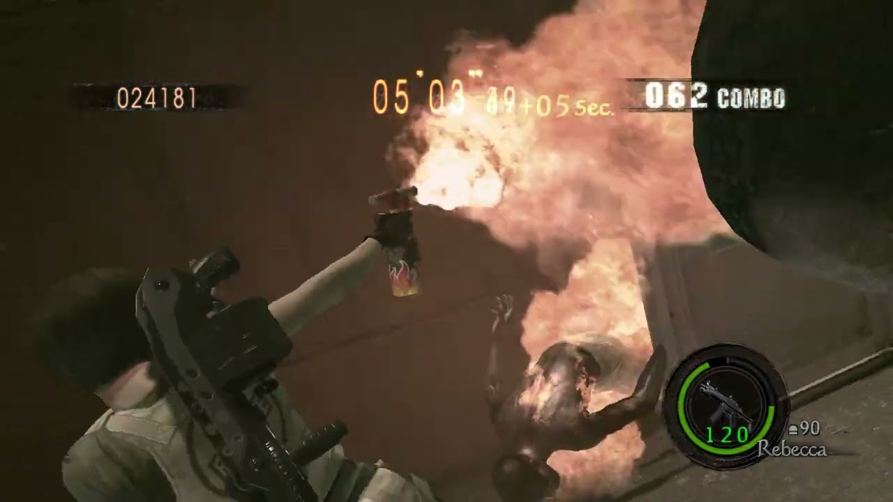 Resident Evil 5 Mercenaries Reunion - Solo - Missile Area - 819,907 (Rebecca)