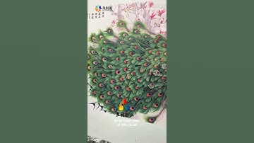 Vẽ tranh công bằng máy vẽ tranh tường UV #shorts