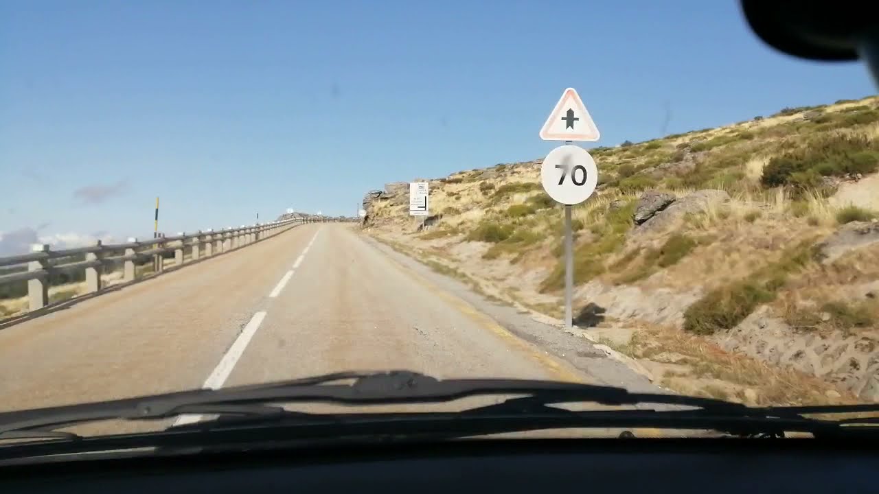 Driving from Torres da Serra da Estrala to Covilha
