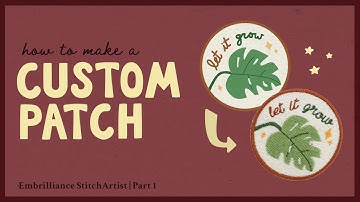 How to Digitize a Custom Patch Design | Applique & Satin Border | Embrilliance StitchArtist