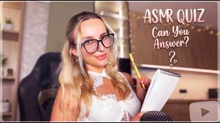 ASMR Roleplay: Can You Answer These Questions? (Sleep Aid)