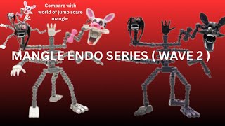 Unboxing and review of mangle Endo series jazwares and compare with jazwares jumpscare mangle 