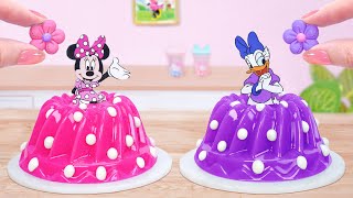 Minnie Mouse & Daisy Jelly ❤️CUTEST Miniature Disney Junior Minnie Cake Decorating 💜Mini Cakes Idea by Mini Cakes  65,088 views 5 days ago 1 hour