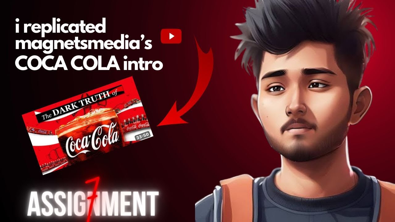 I tried to replicate Magnets Media 'Coca Cola' Intro || Assignment - 7 @TharunSpeaks #aftereffects