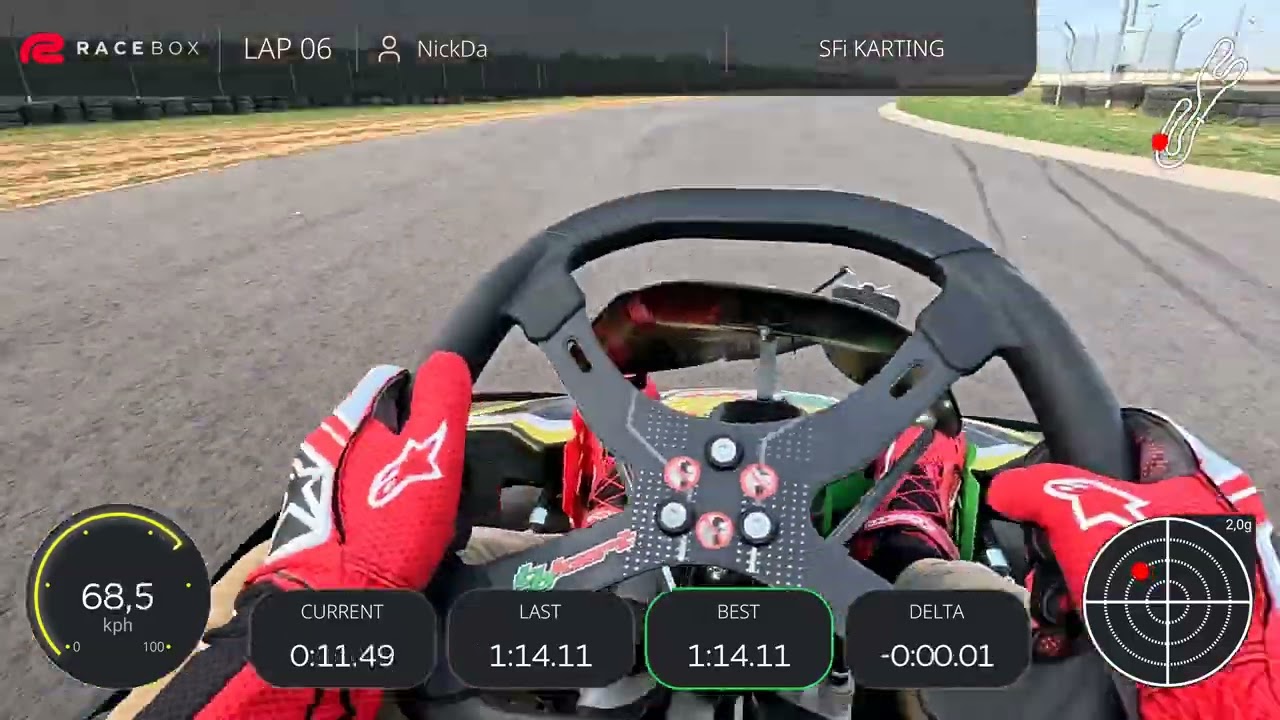 My first session in the brand new SFI Karting Circuit with a 390cc Go Kart