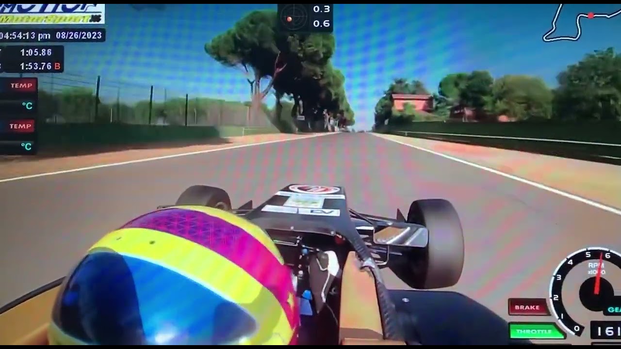 At the Minardi Day Show at Imola circuit, Davide Amaduzzi drives a Formula 4.