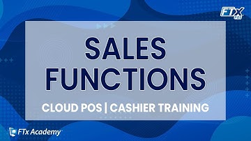 How to Navigate the Sales Functions (FTx POS Training)