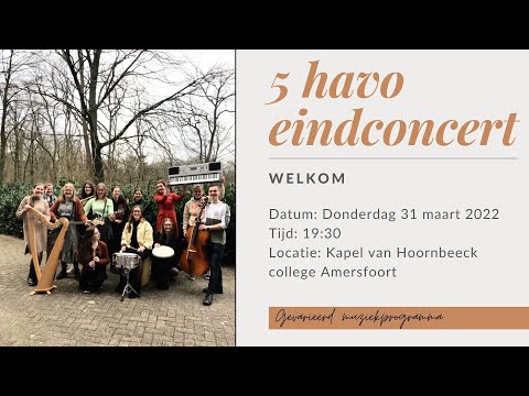 Eindconcert muziekklas 5 havo