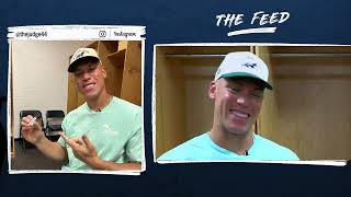 Aaron Judge on his dogs, viral social media posts, record home run and more on The Feed