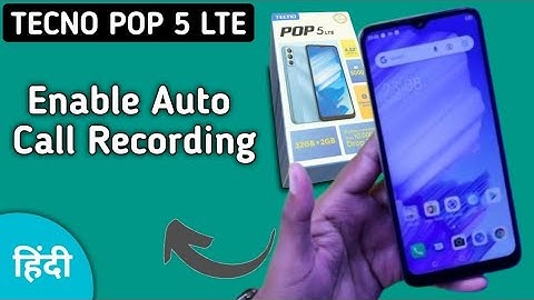 Tecno Pop 5 LTE auto call recording on kaise kare, how to stop auto call recording in tecno, enable